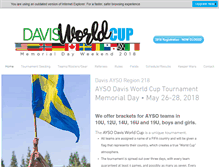 Tablet Screenshot of davisworldcup.org